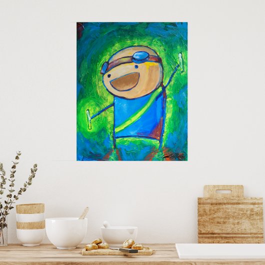 Charles the Raver 24x30」 ポスター (キッチン)