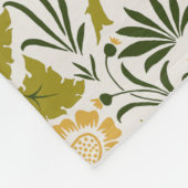 Charles Voyseyブルーバード葉との間 フリースブランケット (角)