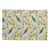 Charles Voyseyブルーバード葉との間 枕カバー (裏面)