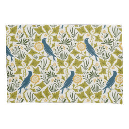 Charles Voyseyブルーバード葉との間 枕カバー