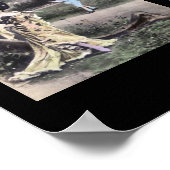 CHARLESTONヴィンテージアルファベットレター名アート ポスター (角)