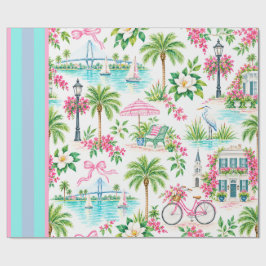 Charleston Coastal Gift Wrapping Paper ラッピングペーパー