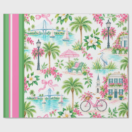 Charleston Coastal Gift Wrapping Paper ラッピングペーパー