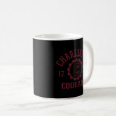 Charleston Cougars Stamp 1770正式ライセンスを取得 コーヒーマグカップ (正面右)