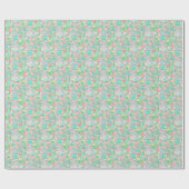 Charleston Pastel Preppy Palm Beach Pattern Print ラッピングペーパー (フラット)