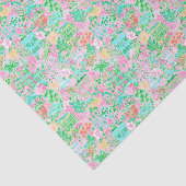 Charleston Pastel Preppy Palm Beach Pattern Print 薄葉紙 (詳細)
