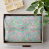 Charleston Pastel Preppy Palm Beach Pattern Print 薄葉紙 (ギフト)