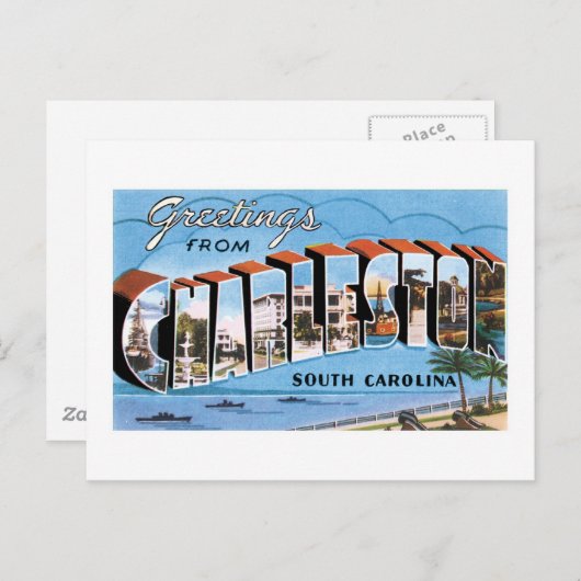 Charleston, SCからのご挨拶 ポストカード (正面/裏面)