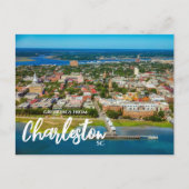 Charleston, SC風光明媚なポストカードからの挨拶 ポストカード (正面)