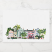 Charleston South Carolina スパークリングワインラベル (シングルラベル)