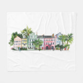 Charleston South Carolina フリースブランケット (正面(横))