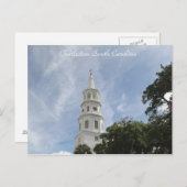 Charleston South Carolina、Photography of Church ポストカード (正面/裏面)