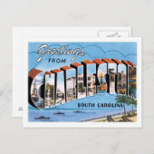 Charleston South Carolina US Cityからの挨拶 ポストカード (正面/裏面)