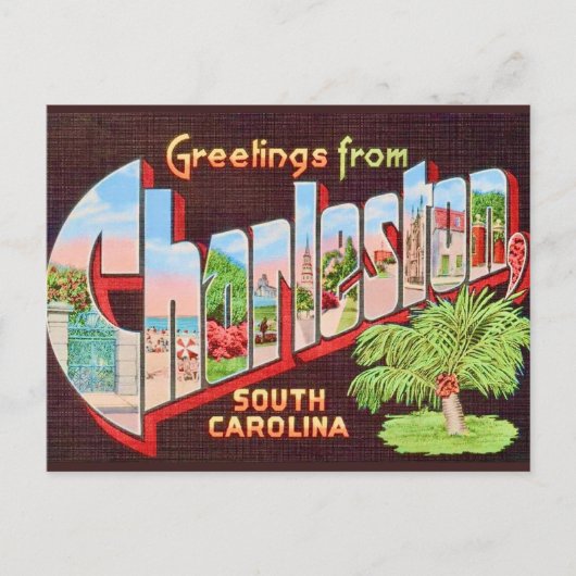 Charleston South Carolina Vintage Postcard  ポストカード (正面)