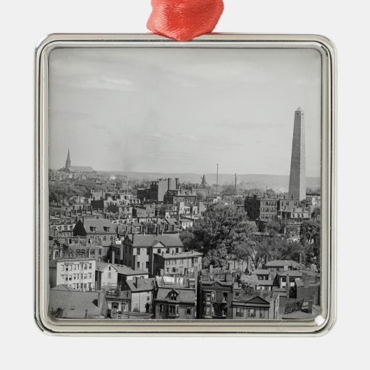 Charlestownマサチューセッツのヴィンテージの写真 メタルオーナメント (正面)