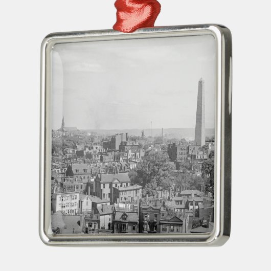 Charlestownマサチューセッツのヴィンテージの写真 メタルオーナメント (左)