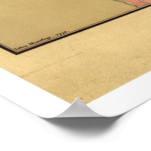 Charlestown Battle Map - 1775 ポスター (角)