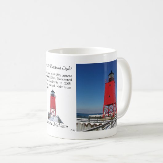 Charlevoix Pierheadの軽いマグ コーヒーマグカップ (正面右)