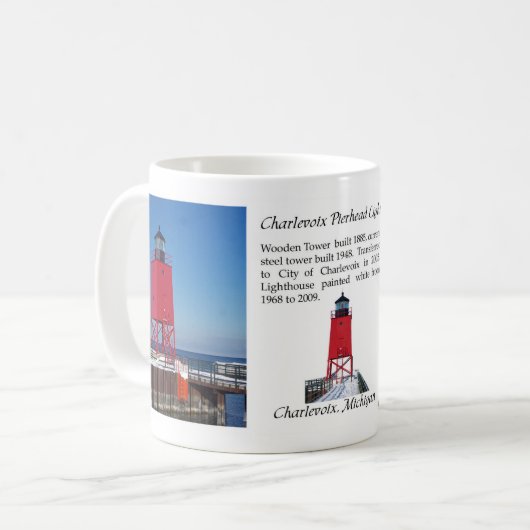Charlevoix Pierheadの軽いマグ コーヒーマグカップ (正面左)