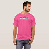 Charleyネタで笑える名前 Charley 80年代風 Tシャツ (正面フル)