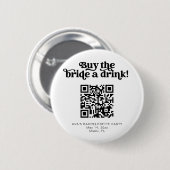 CHARLI retro buy the bride a drink button venmo 缶バッジ (正面&裏面)