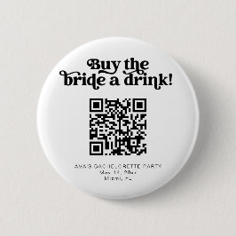 CHARLI retro buy the bride a drink button venmo  缶バッジ
