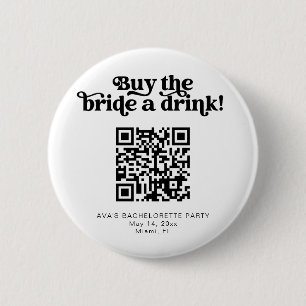 CHARLI retro buy the bride a drink button venmo  缶バッジ