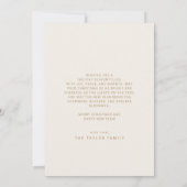 CHARLIE金ゴールド印刷可能3家族の写真クリスマス シーズンカード (裏面)