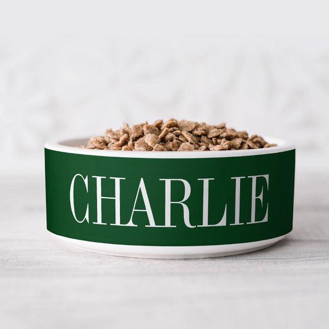 Charlie クラシック 名前 モノグラム | ネイビー ボウル (クリエイターアップロード済み)