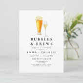 CHARLIE モダン Bubbles and Brews婚約パーティ 招待状 (スタンド正面)