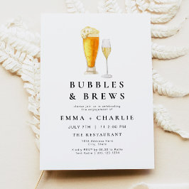 CHARLIE モダン Bubbles and Brews婚約パーティ 招待状
