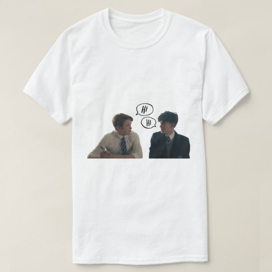 Charlie and Nick _quot_hi_quot_ Heartstopper   Tシャツ (デザイン正面)