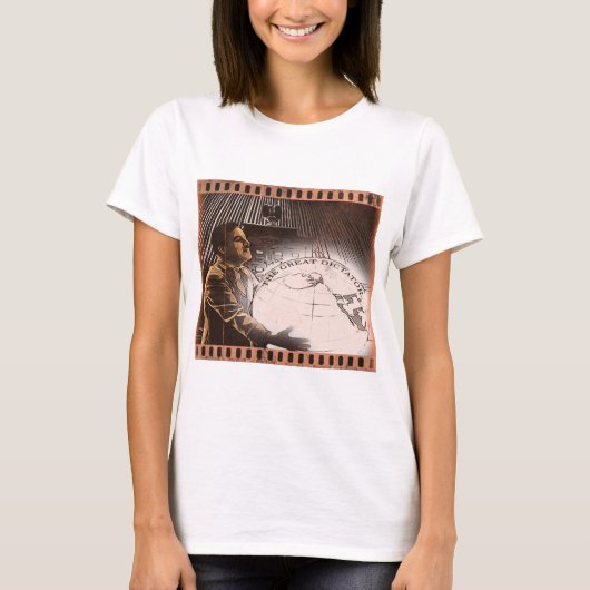 Charlie Chaplin T-ShirtThe Great Dictator, Charlie Tシャツ (正面)