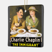 Charlie Chaplin/The Immigrant Ceramic Ornament セラミックオーナメント (左)