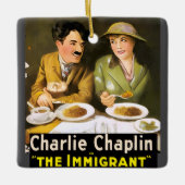 Charlie Chaplin/The Immigrant Ceramic Ornament セラミックオーナメント (正面)