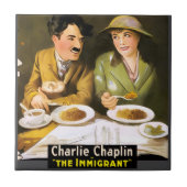 Charlie Chaplin/The Immigrant Ceramic Tile タイル (正面)
