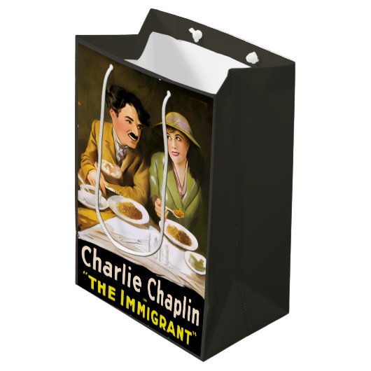 Charlie Chaplin/The Immigrant Gift Bag ミディアムペーパーバッグ (正面アングル)