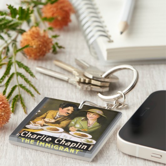 Charlie Chaplin/The Immigrant Keychain キーホルダー (正面右)