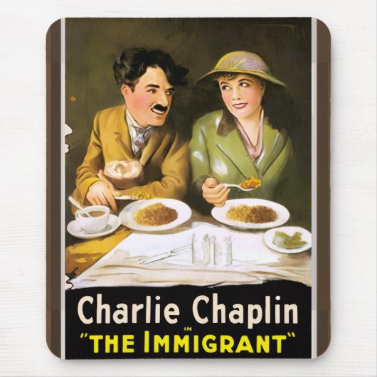 Charlie Chaplin/The Immigrant Mouse Pad マウスパッド (正面)
