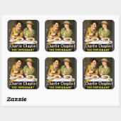 Charlie Chaplin/The Immigrant Sticker スクエアシール (シート)