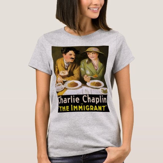 Charlie Chaplin/The Immigrant T-Shirt Tシャツ (正面)