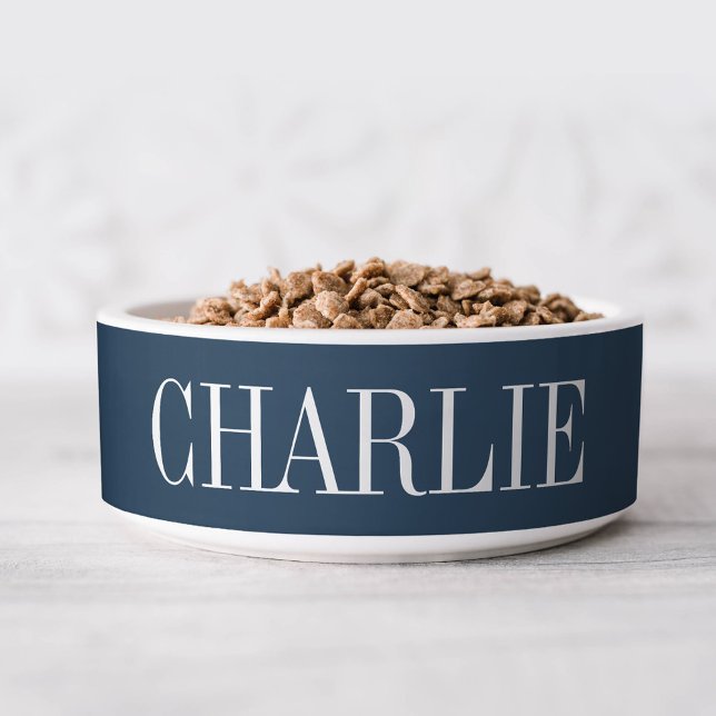 Charlie Classic Name Monogram | Navy ボウル (クリエイターアップロード済み)