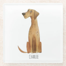 Charlie Dog ガラスコースター