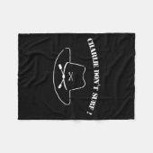 Charlie Don't Surf !  フリースブランケット (正面(横))