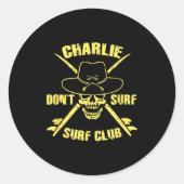 Charlie Don't Surf  ラウンドシール (正面)