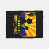 Charlie Don't Surf _ Funny Movie Premium  フリースブランケット (正面(横))