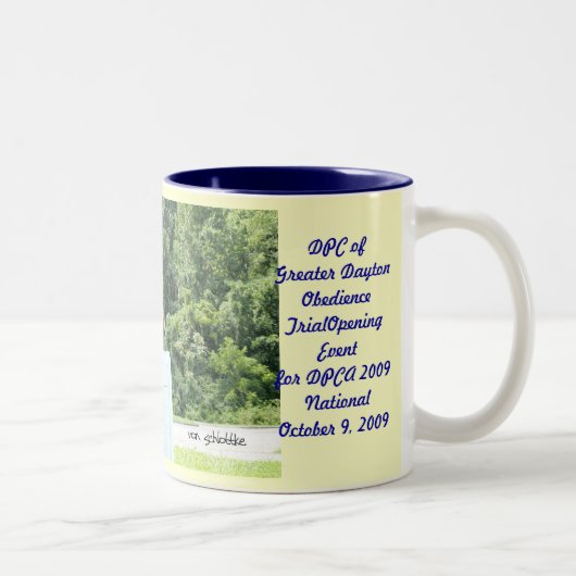 Charlie.jump.40inchのDPCのofGreaterのスキップのコップ ツートーンマグカップ (右)