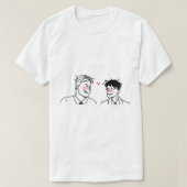 Charlie+Nick Heartstopper   Tシャツ (デザイン正面)