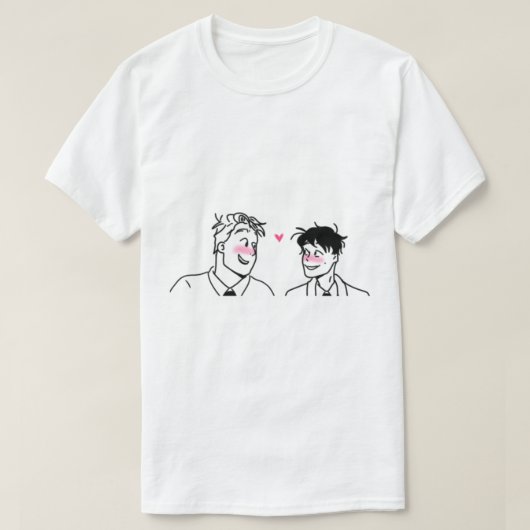 Charlie+Nick Heartstopper   Tシャツ (デザイン正面)