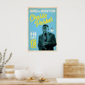 Charlie Parker in Boston, Original Print Design ポスター (キッチン)